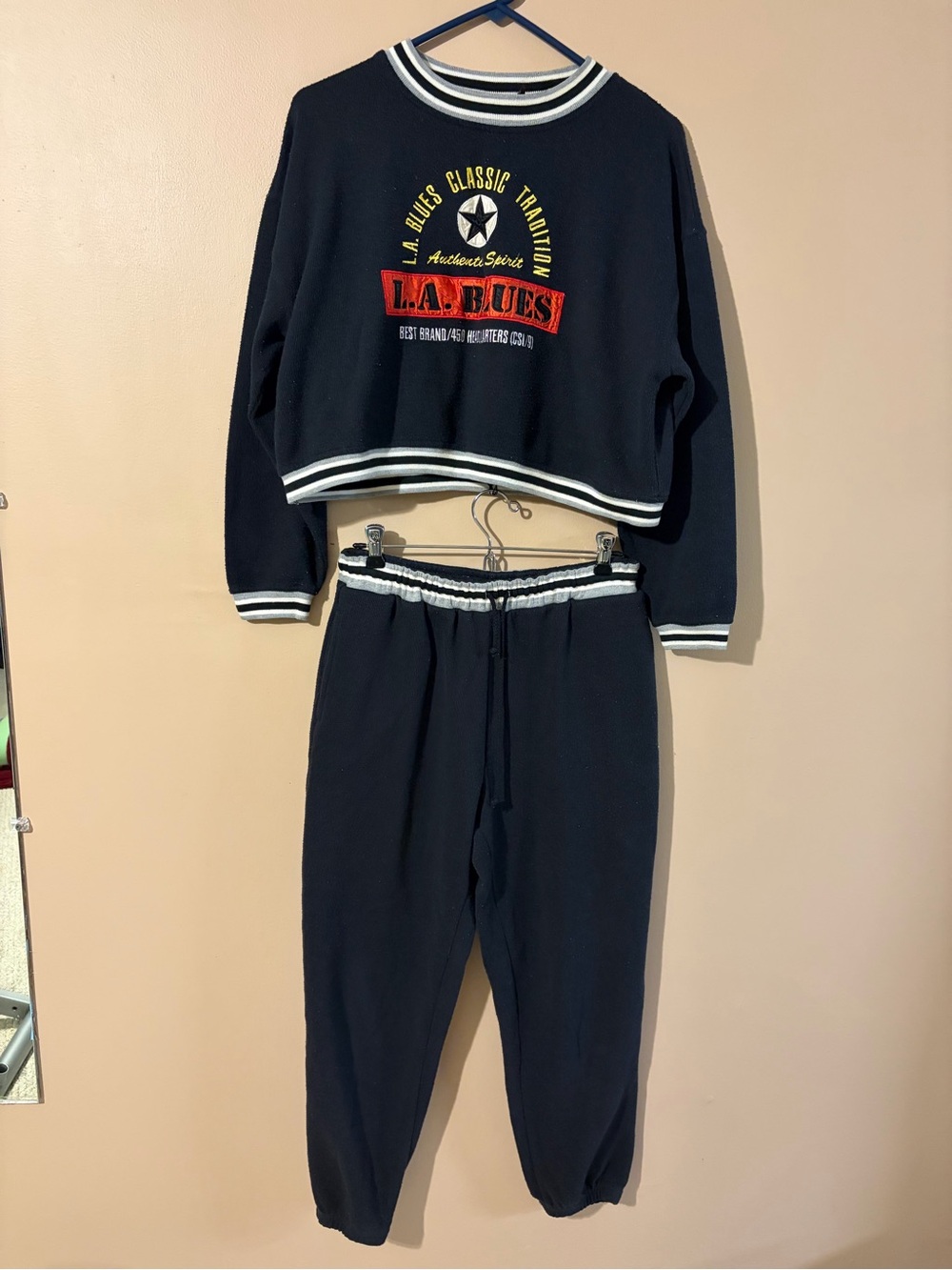 L.A. Blues navy matching set